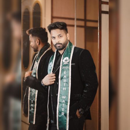 Suraj Kumar Panigrahi A Sanskrit Teacher In Odisha Adarsh Vidyalaya became the 1st person from Odisha to win The Prestigious Title Man Of The Earth 2025.