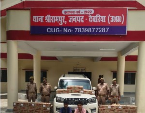 98 पेटी अवैध शराब बरामद, दो तस्कर गिरफ्तार